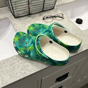 Palm Leaf Crocs